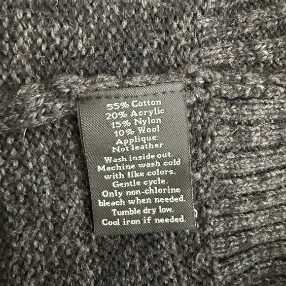 Rock & Republic Pullover sweater Black & Gray Large - Picture 9 of 9